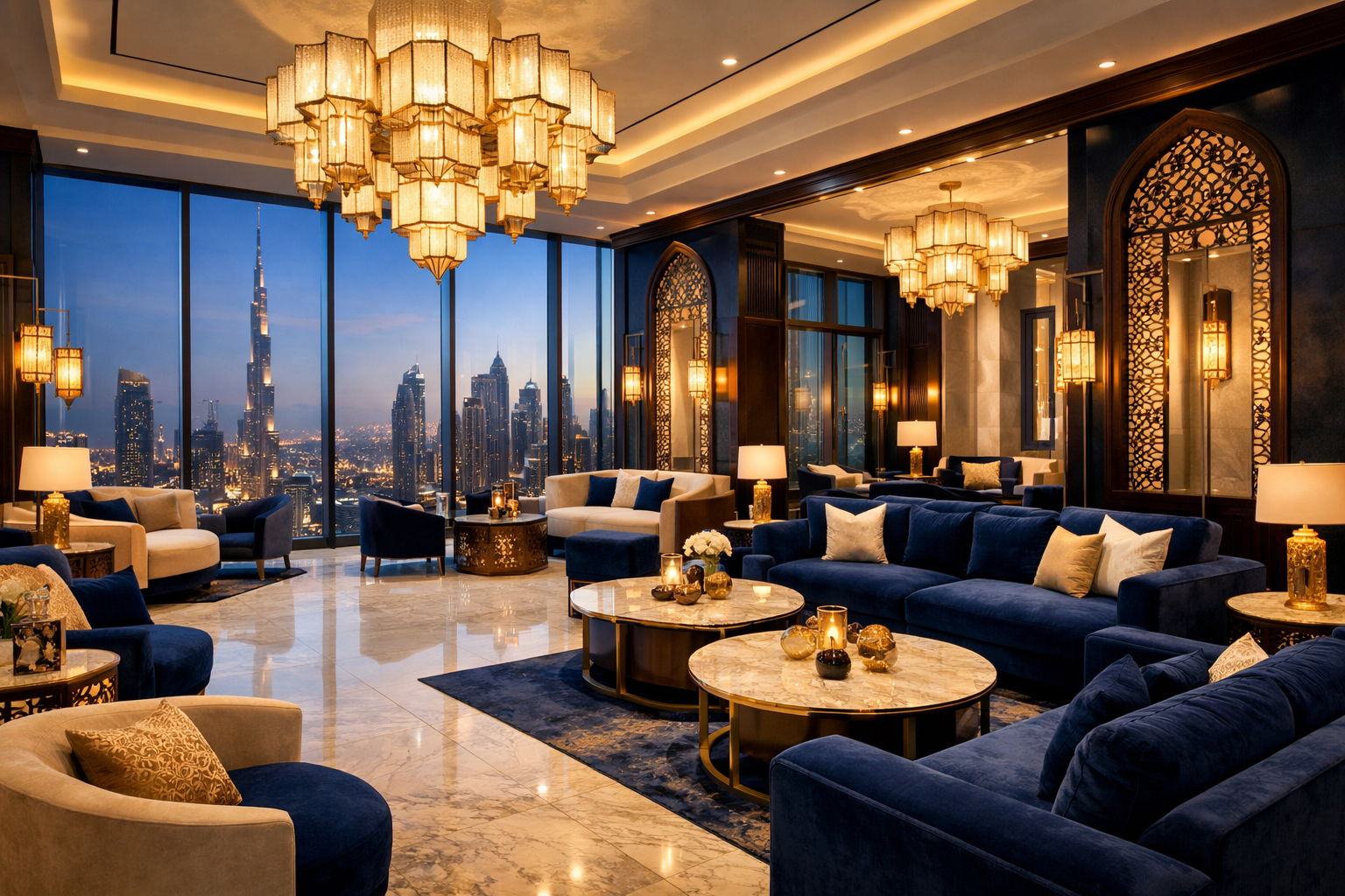 Interior premium de clínica estética em Dubai